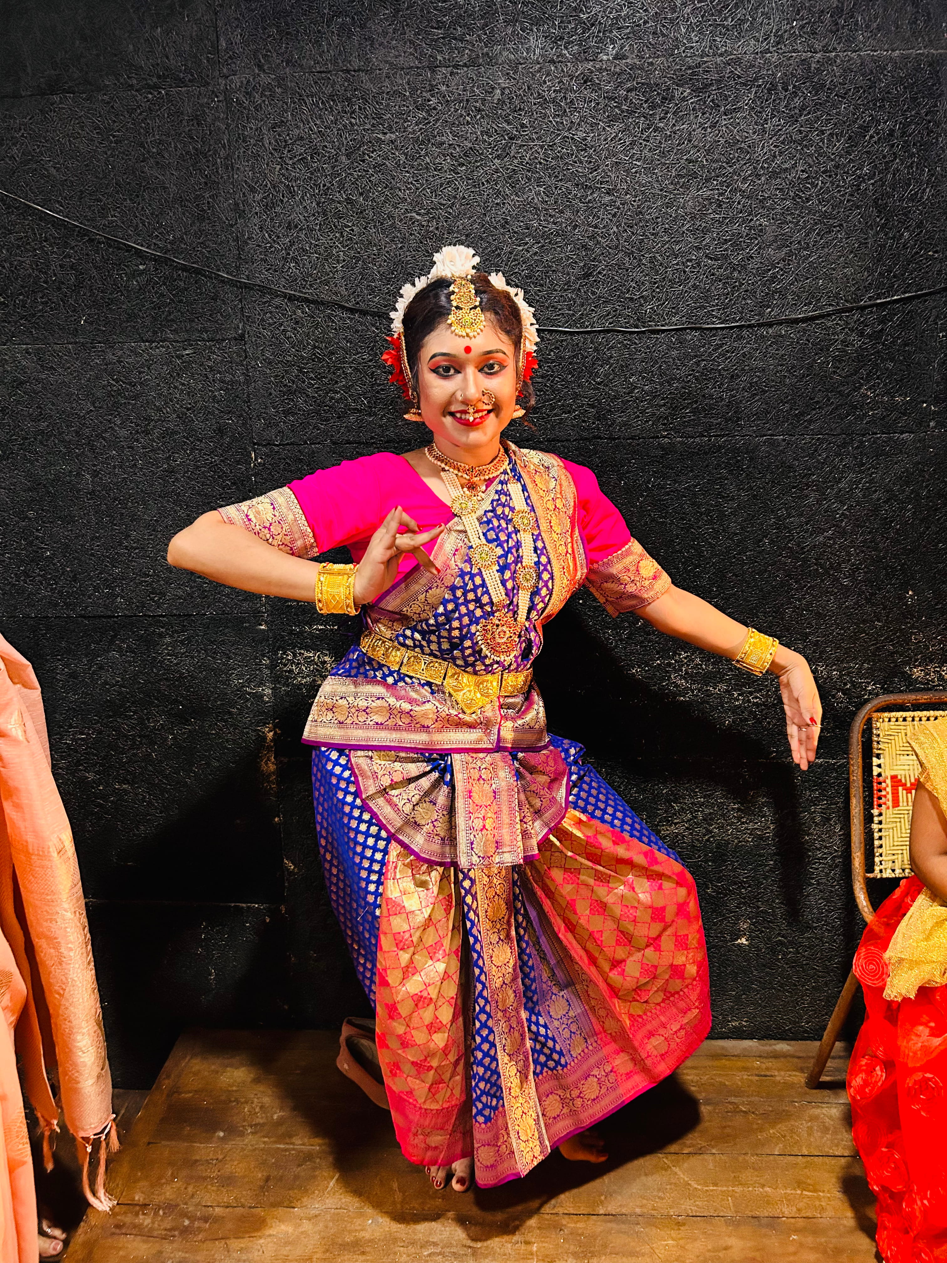 Classical dance student performance at Chhandam Dance Academy