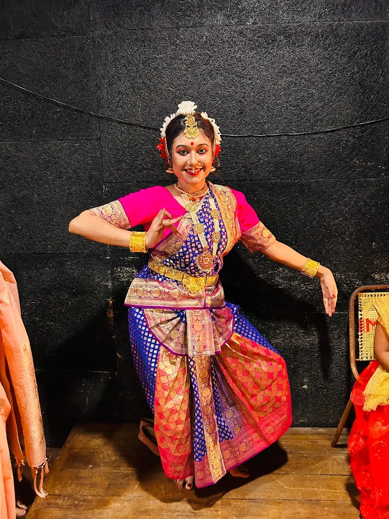 Classical dance student performance at Chhandam Dance Academy