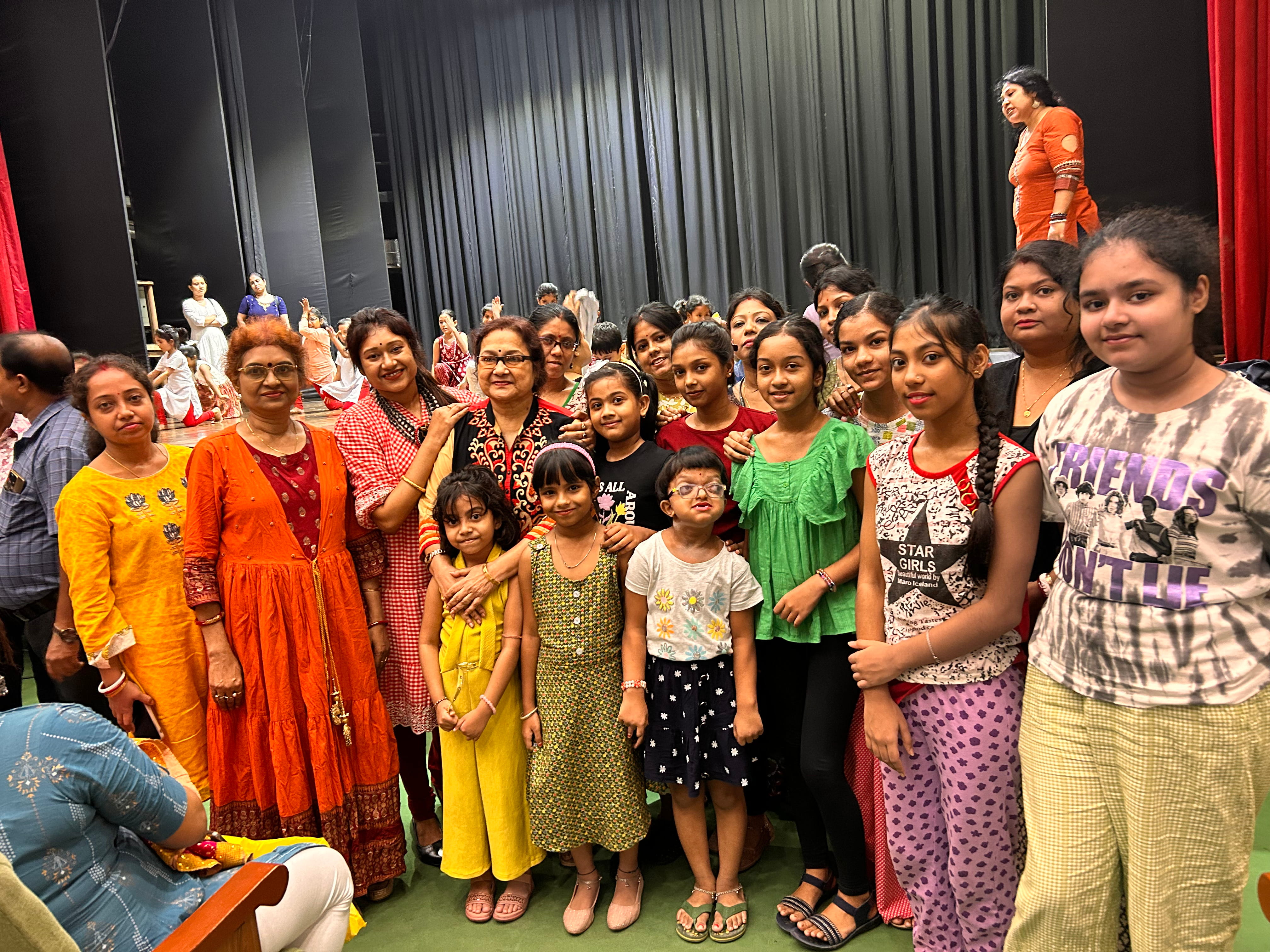 Students stage group performance at Chhandam Dance Academy