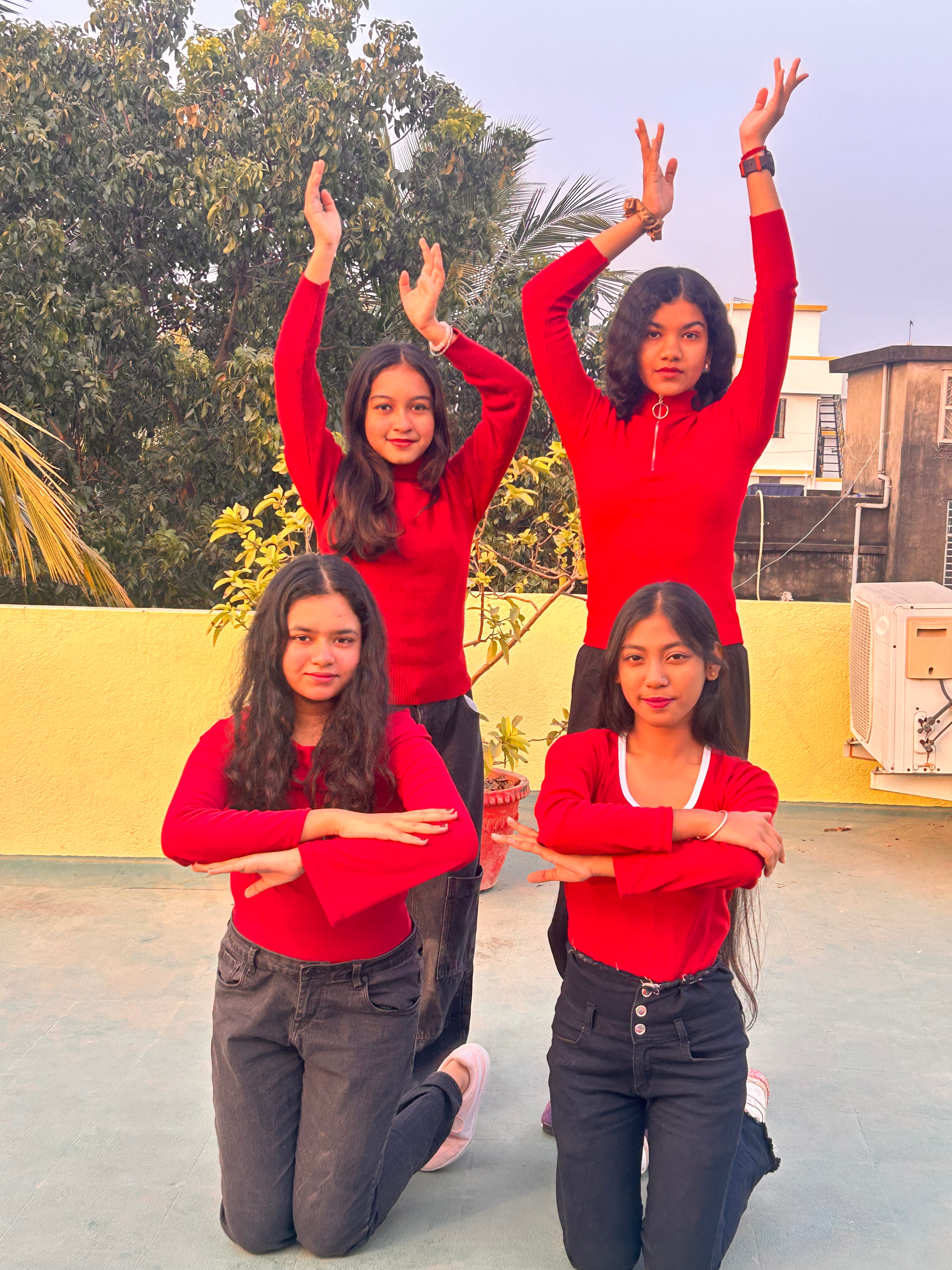 Outdoor dance performance by Chhandam Dance Academy students Kolkata