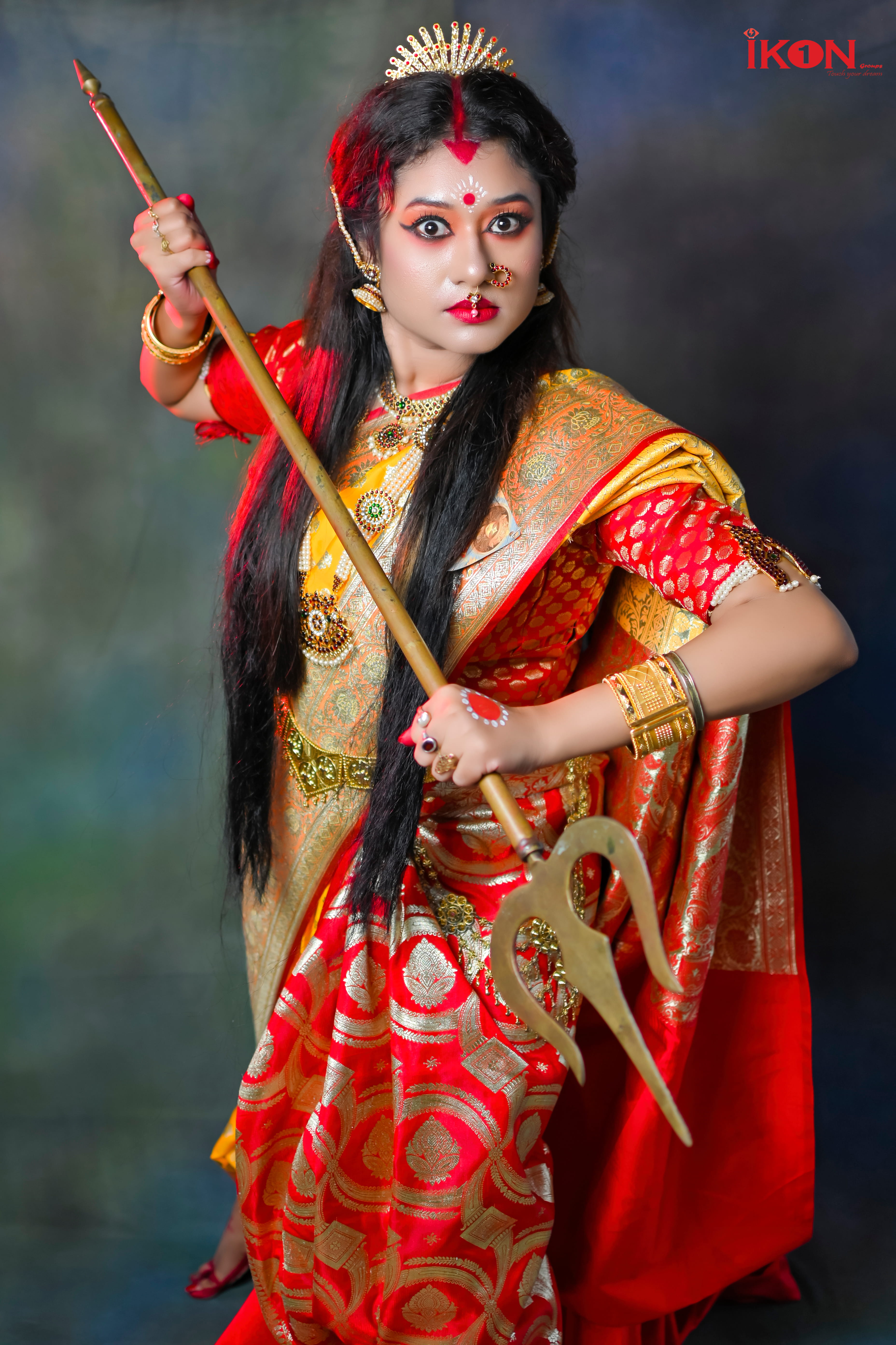 Durga themed classical dance performance at Chhandam Dance Academy Kolkata