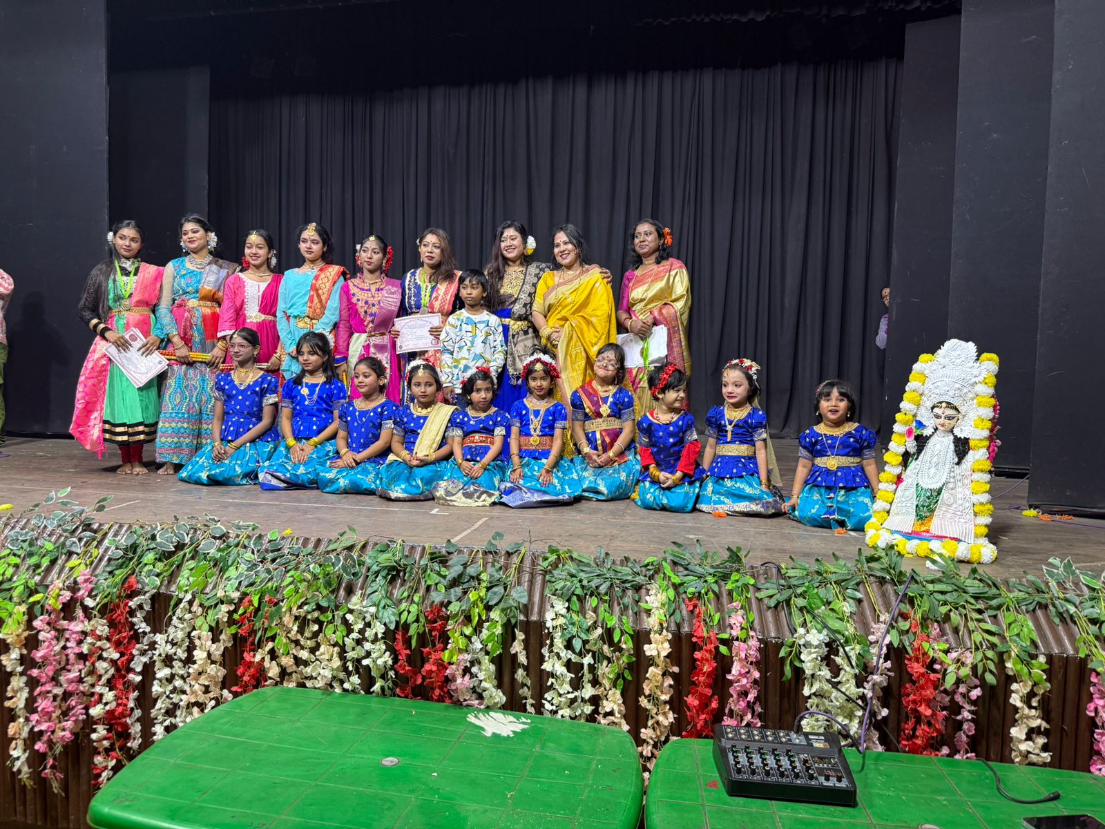 Stage group performance by Chhandam Dance Academy students Kolkata